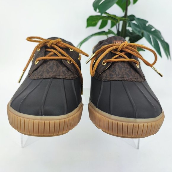 Michael Kors Women's Brown Rubber Boot Size 10 - Picture 2 of 8